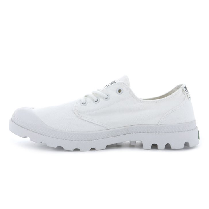 Palladium Pampa OX Organic Women's Oxfords Shoes White | UK S590-OGK